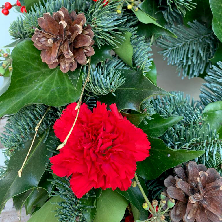 Festive Memorial Tribute Wreath