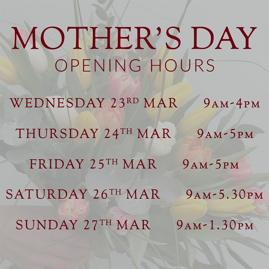 Mothers Day Opening Hours