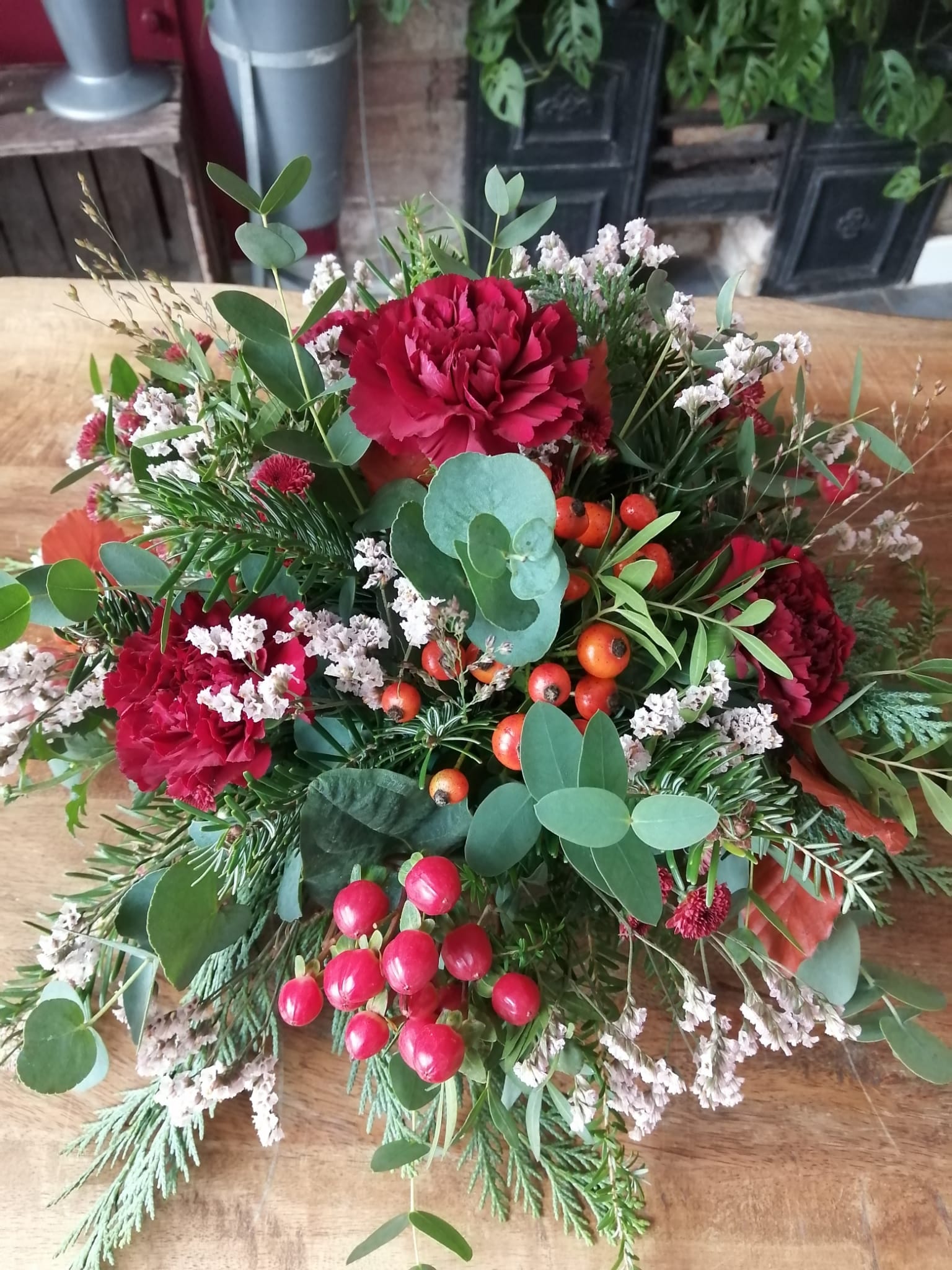 Festive Memorial Tribute Posy